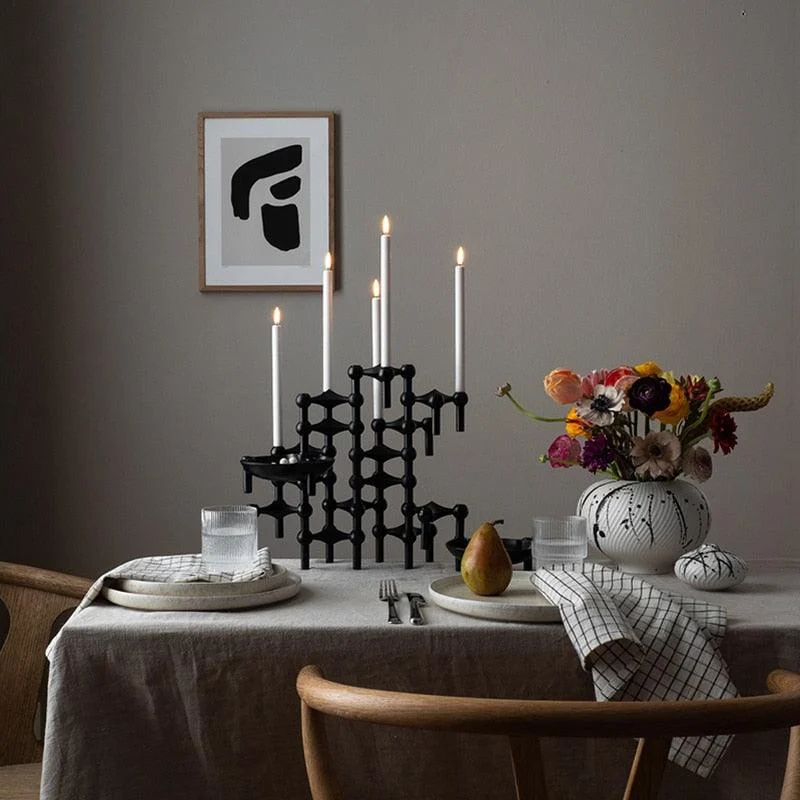 Molecular_Structure_Stainless_Steel_Candle_Holder_-_-4347444 Molecular Structure Stainless Steel Candle Holder -