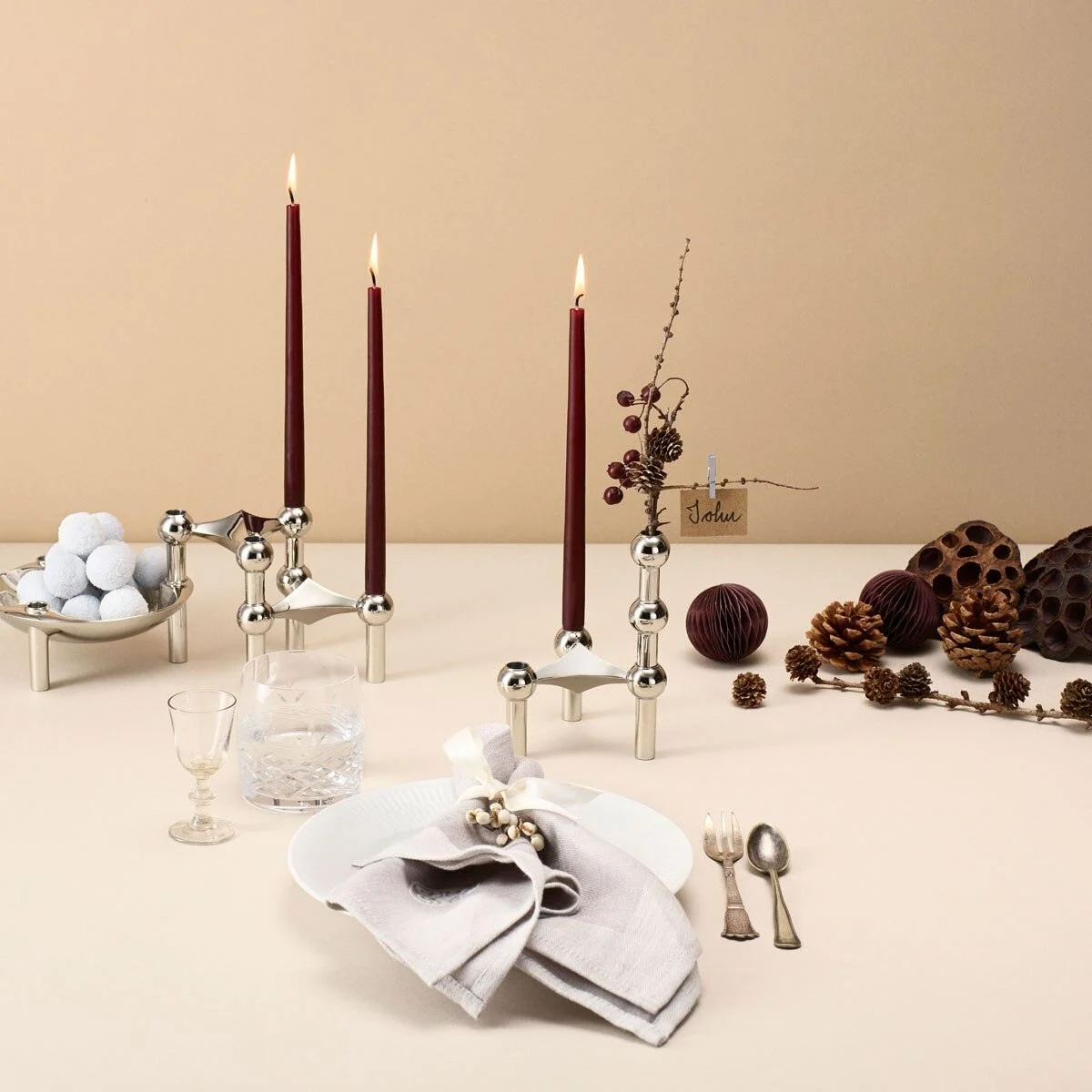Molecular_Structure_Stainless_Steel_Candle_Holder_-_-4347448 Molecular Structure Stainless Steel Candle Holder -