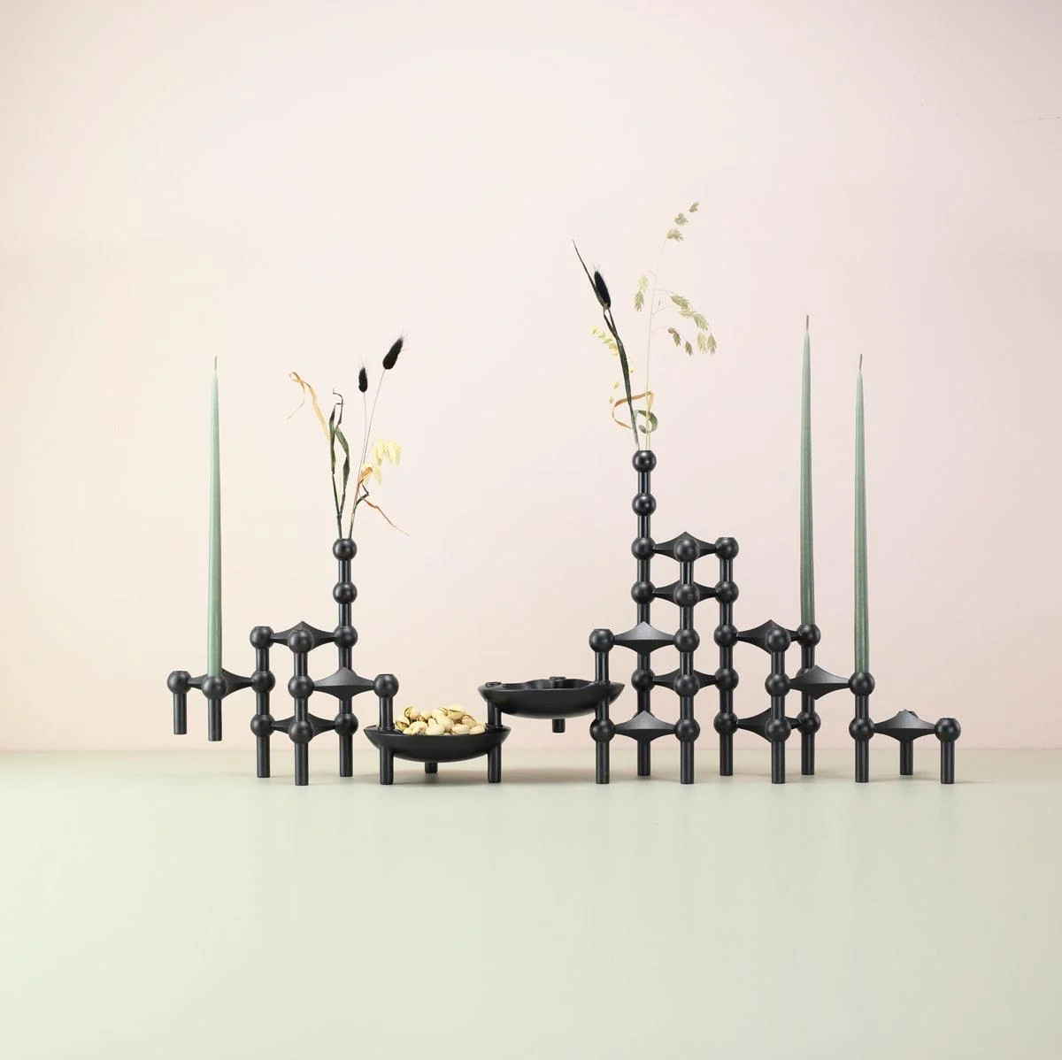 Molecular_Structure_Stainless_Steel_Candle_Holder_-_-4347464 Molecular Structure Stainless Steel Candle Holder -
