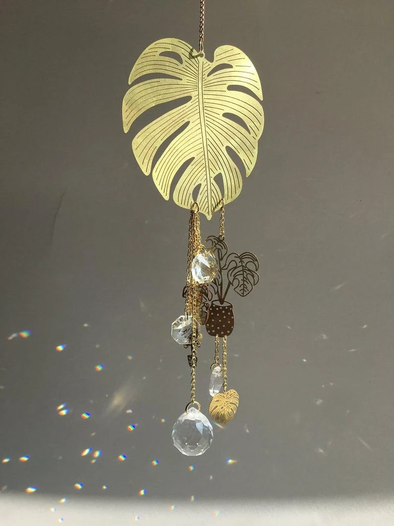 Monstera Leaf Sun Catcher -