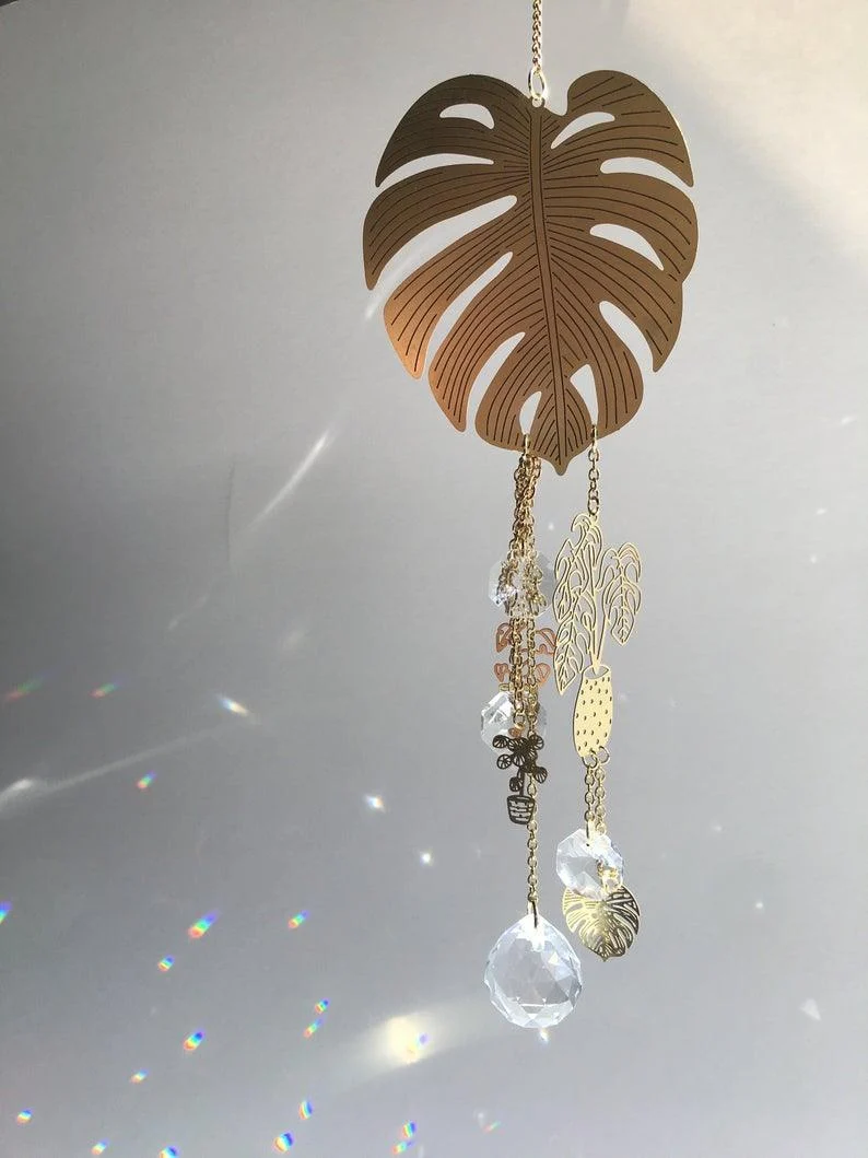 Monstera Leaf Sun Catcher -