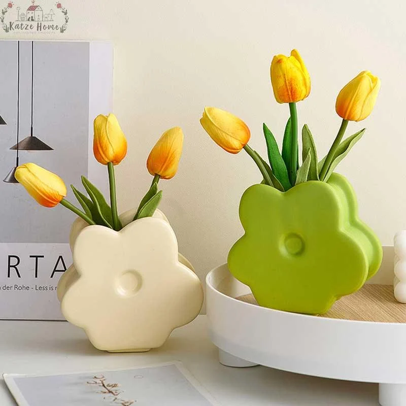 Morandi_Pastel_Flower_Shape_Vase_-_-4347813 Morandi Pastel Flower Shape Vase -