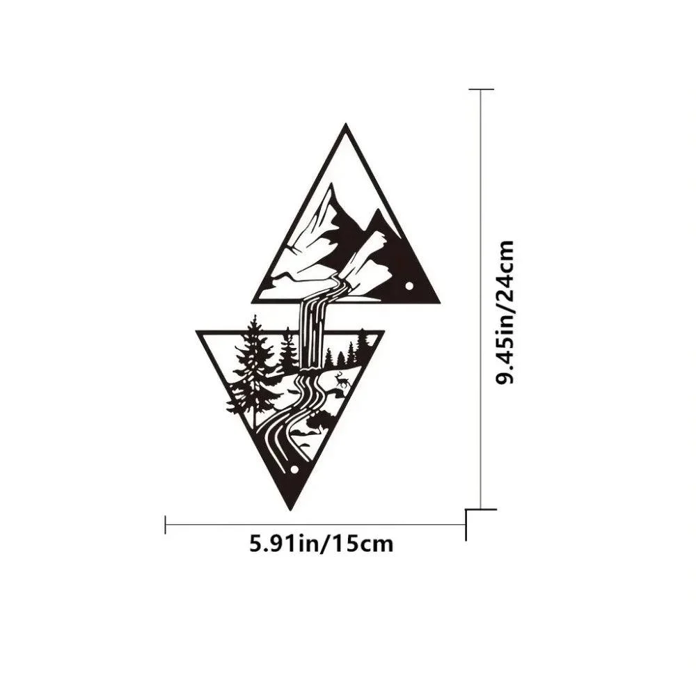 MountainSceneryMetalWallDecor-Homeko3 Mountain Scenery Metal Wall Decor - Homeko