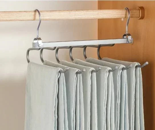 Multi Function Magic Pants Hangers Rotatable Folding Aluminum Alloy Trouser Hanger Non Slip 6 In 1.jpg 640x640 065bd02a B7f5 42e1 9988 4af65c9953c8