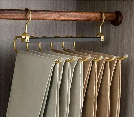 Multi Function Magic Pants Hangers Rotatable Folding Aluminum Alloy Trouser Hanger Non Slip 6 In 1.jpg 640x640 1bcf190c 5638 4c79 9225 74bcaa9fdafa