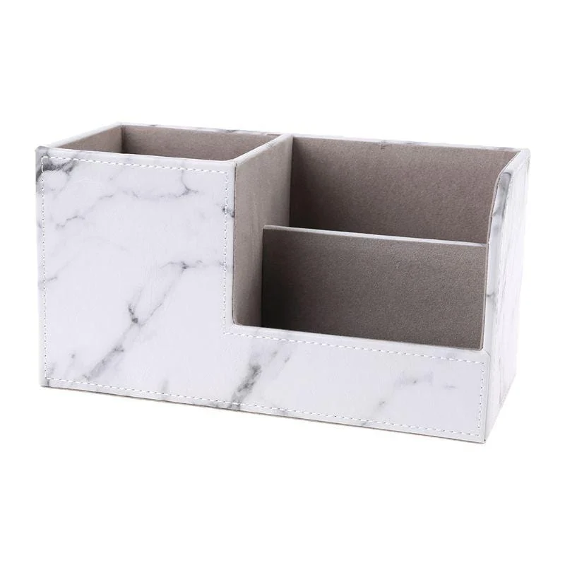 Multifunction-Marble-Leather-Desk-Stationery-Organizer-Pen-Pencil-Holder-Storage-L29K Multifunction Marble Leather Desk Stationery Organizer Pen Pencil Holder Storage L29k