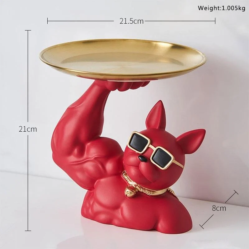 MuscularFrenchBulldogCandyTray-Homeko1 Muscular French Bulldog Candy Tray - Homeko