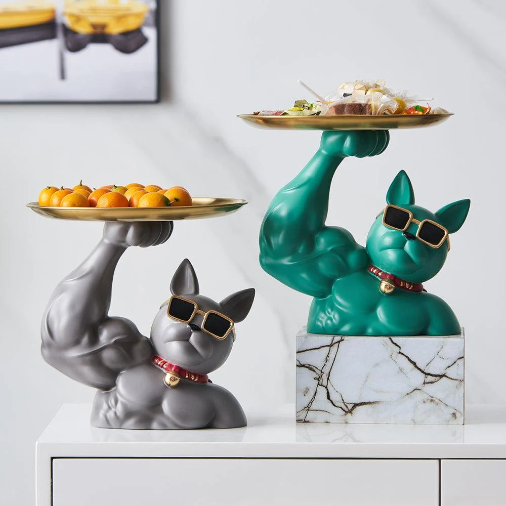 MuscularFrenchBulldogCandyTray-Homeko10 Muscular French Bulldog Candy Tray - Homeko