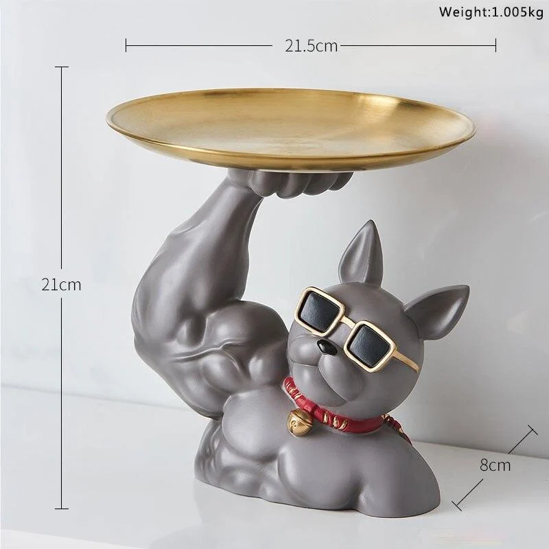 MuscularFrenchBulldogCandyTray-Homeko12 Muscular French Bulldog Candy Tray - Homeko