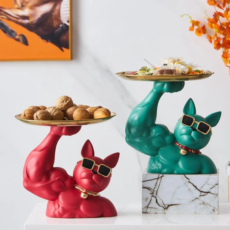 MuscularFrenchBulldogCandyTray-Homeko2 Muscular French Bulldog Candy Tray - Homeko