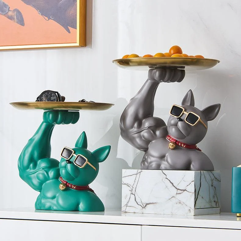 MuscularFrenchBulldogCandyTray-Homeko4 Muscular French Bulldog Candy Tray - Homeko