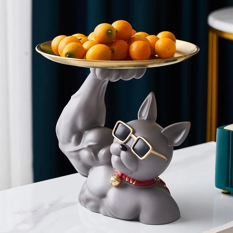 MuscularFrenchBulldogCandyTray-Homeko5 Muscular French Bulldog Candy Tray - Homeko