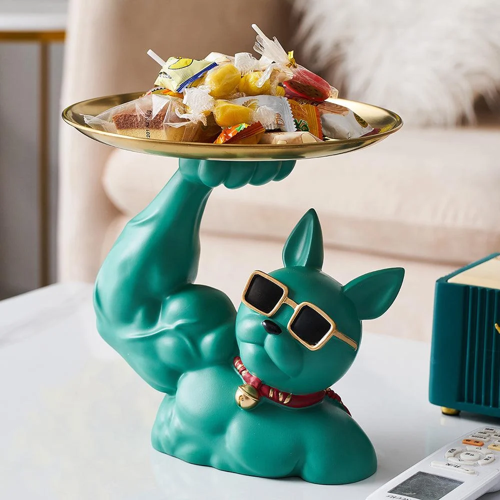 MuscularFrenchBulldogCandyTray-Homeko8 Muscular French Bulldog Candy Tray - Homeko