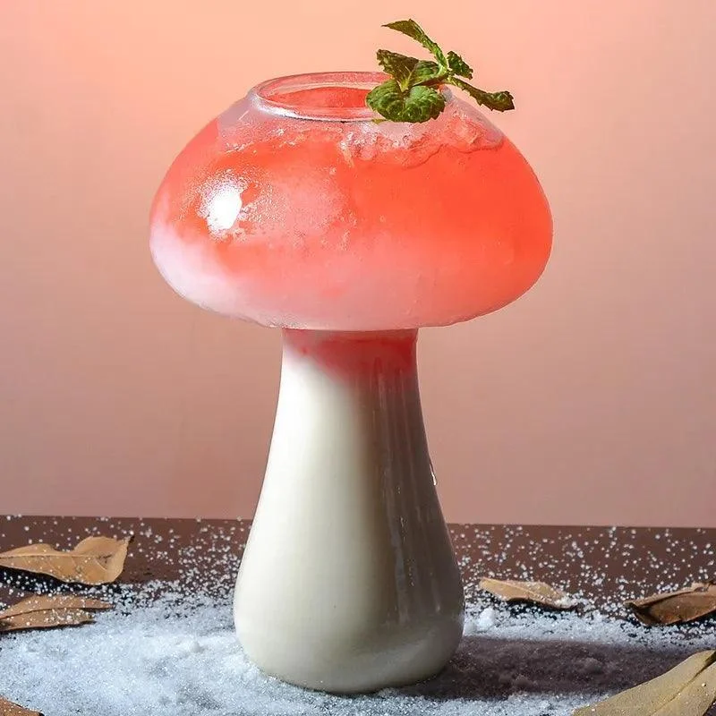 Mushroom_Design_Cocktail_Glass_with_Straw_-_-4348955 Mushroom Design Cocktail Glass with Straw -