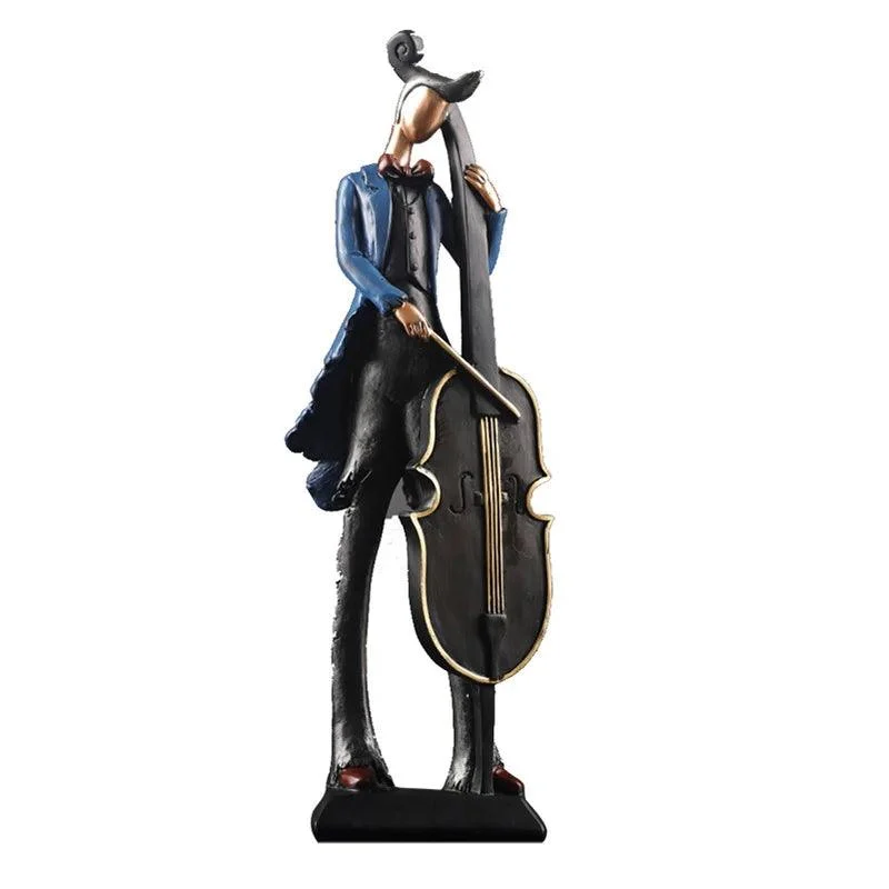 MusicalInstrumentFigurinesSculpture-Homeko5 Musical Instrument Figurines Sculpture - Homeko