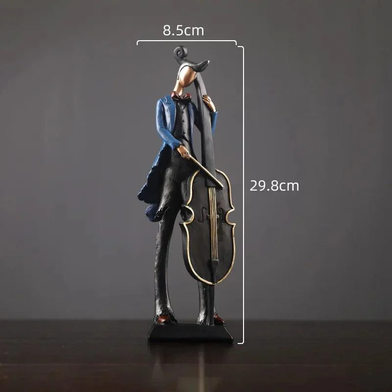 MusicalInstrumentFigurinesSculpture-Homeko7 Musical Instrument Figurines Sculpture - Homeko
