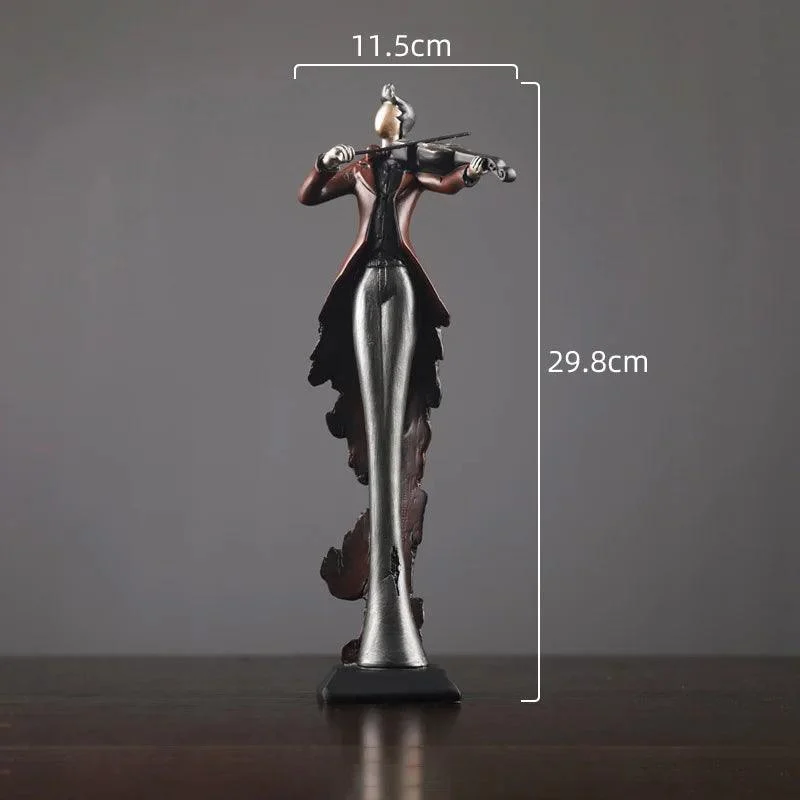 MusicalInstrumentFigurinesSculpture-Homeko8 Musical Instrument Figurines Sculpture - Homeko