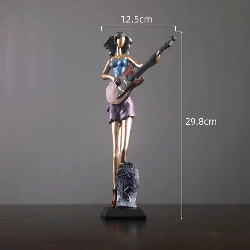 MusicalInstrumentFigurinesSculpture-Homeko9 Musical Instrument Figurines Sculpture - Homeko