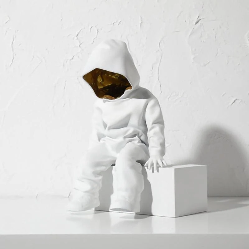 Mysterious Boy Statue -