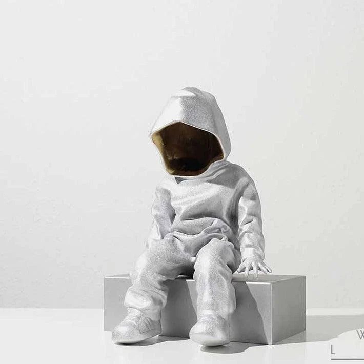 Mysterious Boy Statue -