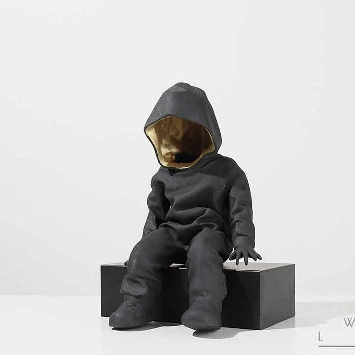 Mysterious Boy Statue -