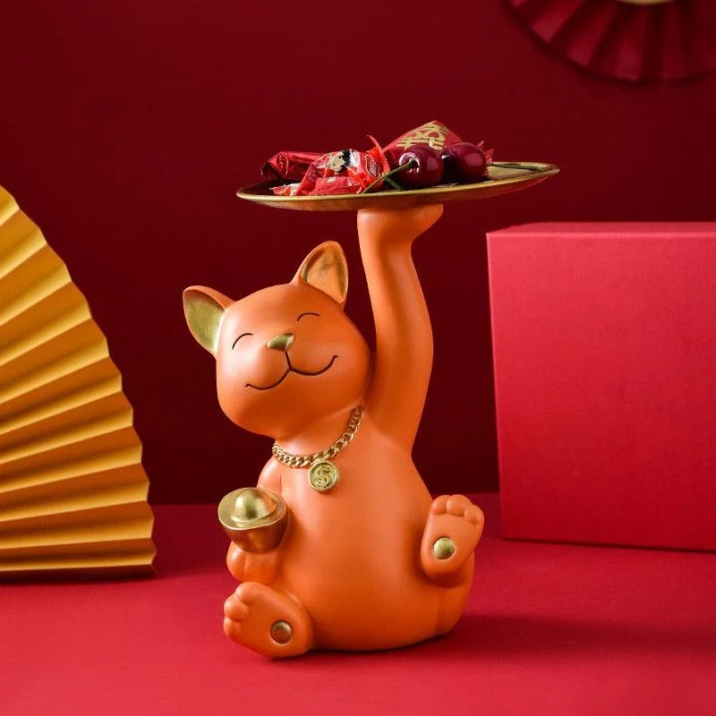 NagayaFortuneCatCandyTray-Homeko5 Nagaya Fortune Cat Candy Tray - Homeko