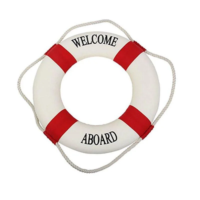 NauticalLifebuoyWallHanging-Homeko10 Nautical Lifebuoy Wall Hanging - Homeko