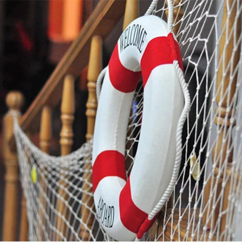 Nautical Lifebuoy Wall Hanging - Homeko