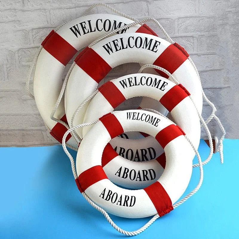 NauticalLifebuoyWallHanging-Homeko5 Nautical Lifebuoy Wall Hanging - Homeko
