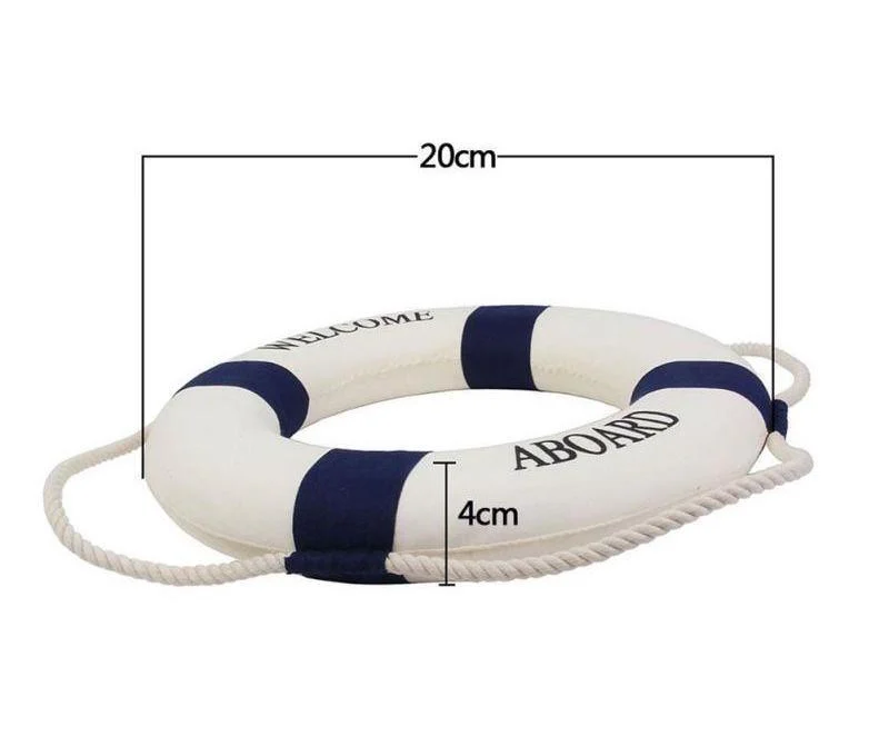NauticalLifebuoyWallHanging-Homeko8 Nautical Lifebuoy Wall Hanging - Homeko