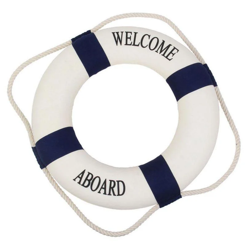 NauticalLifebuoyWallHanging-Homeko9 Nautical Lifebuoy Wall Hanging - Homeko