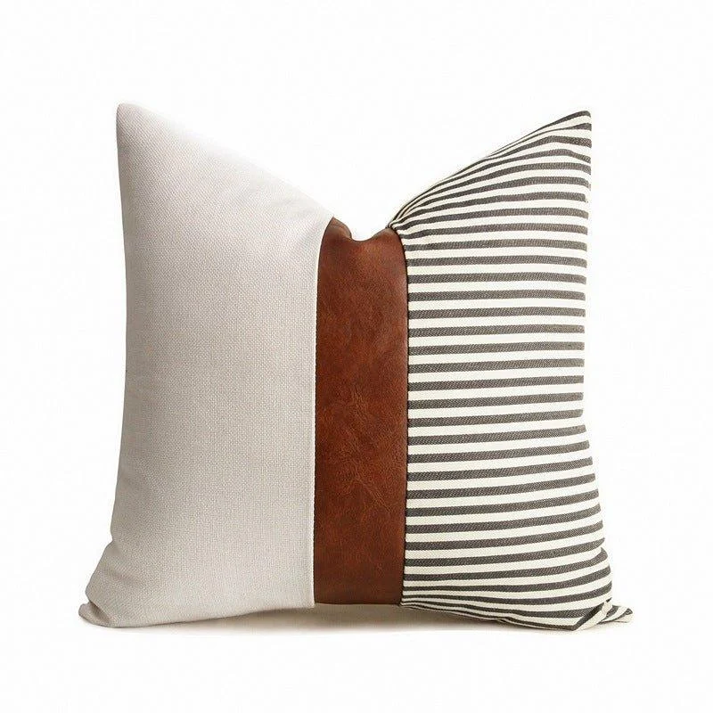 Nautical_Faux_Leather_Cushion_Cover_-_-4350001 Nautical Faux Leather Cushion Cover -