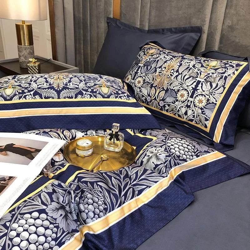 Navy-Printed-Colorful-Bedding-Set-Ultra-Soft-Egyptian-Cotton-Queen-King-size-4Pcs-Duvet-Cover-Set_44793dca-1a7b-40a6-9181-22e50ba71c30 Navy Printed Colorful Bedding Set Ultra Soft Egyptian Cotton Queen King Size 4pcs Duvet Cover Set 44793dca 1a7b 40a6 9181 22e50ba71c30
