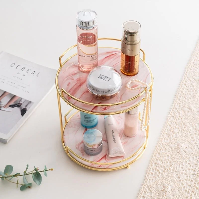 Net Red Simple Storage Shelf Cosmetic Storage Box Perfume Skin Care Dressing Table Storage Rack Kitchen