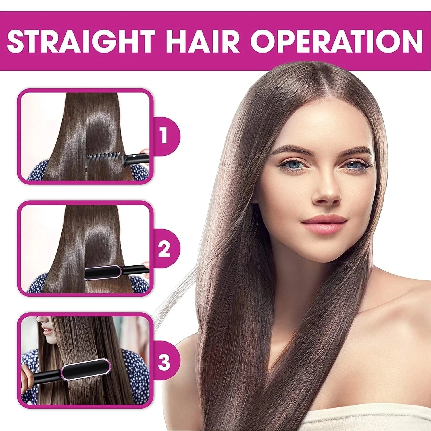 New Hair Straightener Hot Comb Anti Scalding Ceramic Hair Curler Multi Speed Electric Straightening Comb Curling 6ff64952 E8d6 450a B282 De5a4666e9bc