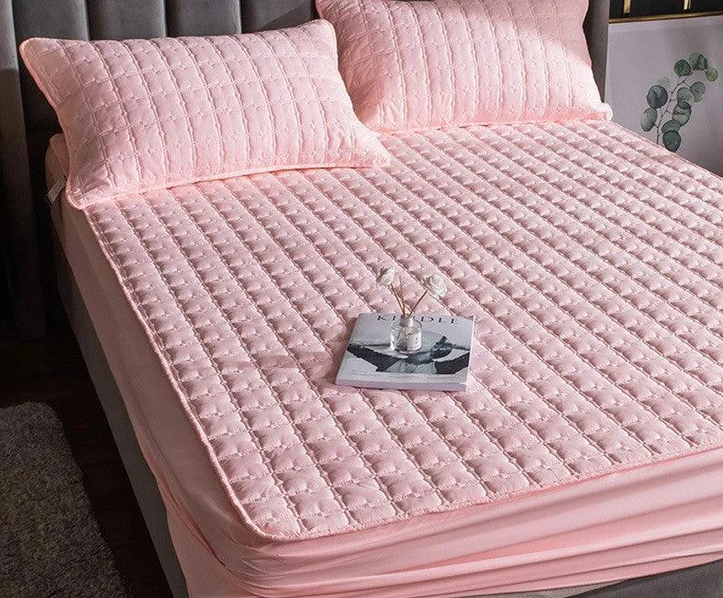 Non-Slip_Waterproof_Quilted_Padded_Mattress_Cover_-_-4351071 Non-Slip Waterproof Quilted Padded Mattress Cover -