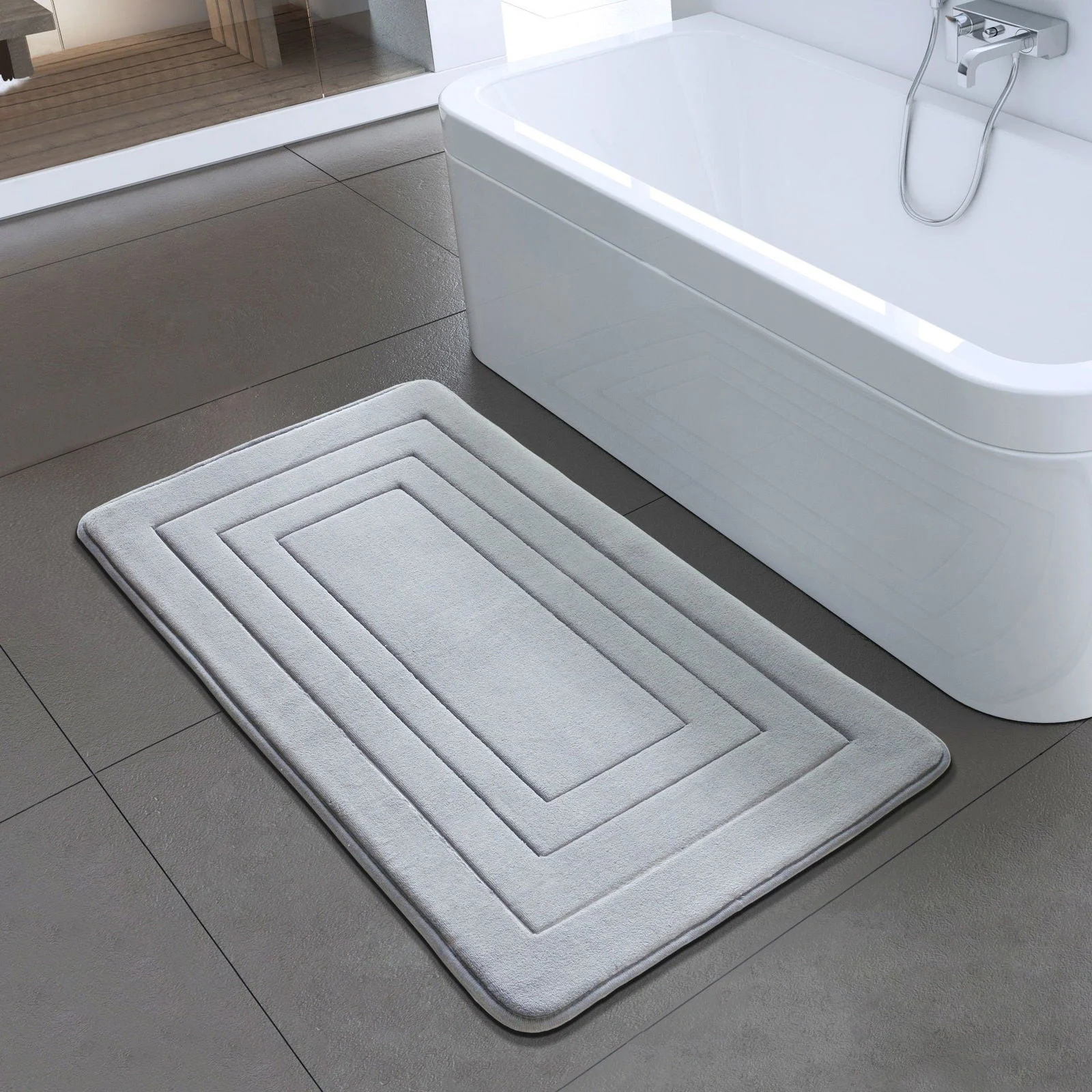 Non-slip Microfiber Bath Mat -