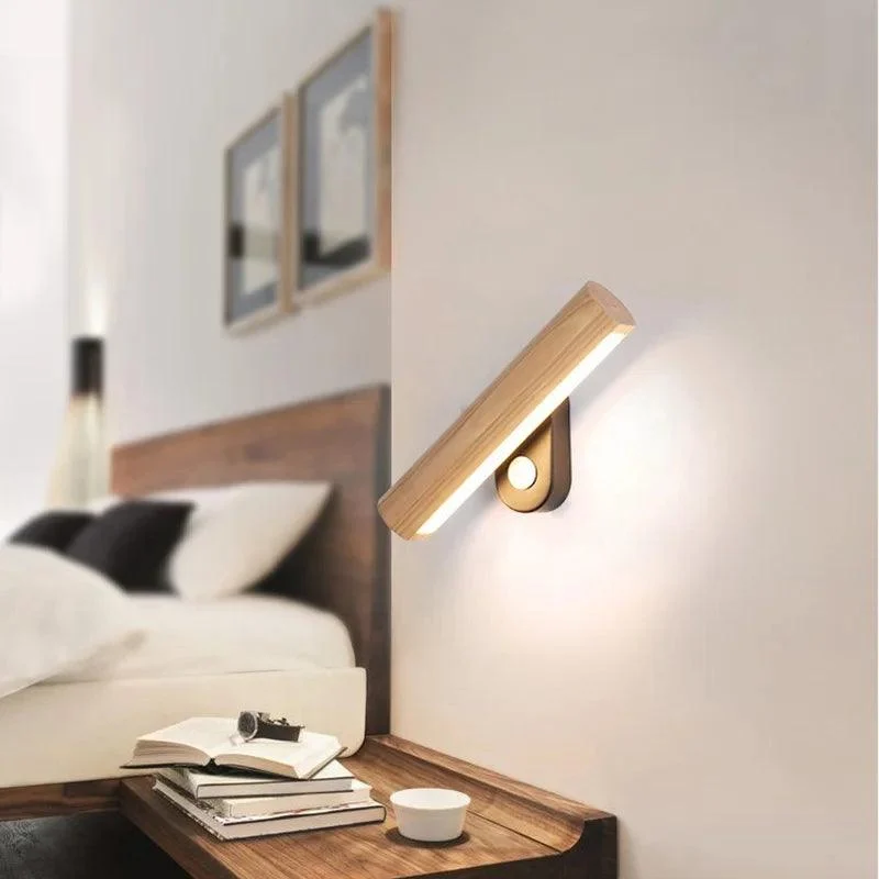 Noord Europa Led Houten Wandlamp Slaapkamer Bed Woonkamer Licht Binnenverlichting Home Decor Lamp Schansen Lamp