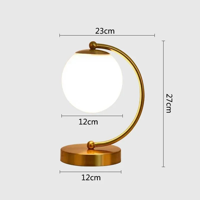 Nordic Brass Ring Glass Ball Table Lamp Modern Led Bedroom Living Room Hotel Home Decor Desk 45b089d0 B71a 4c71 B852 8e03b8ba15f7