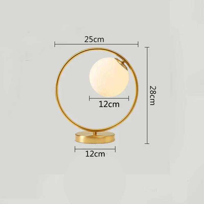 Nordic Brass Ring Glass Ball Table Lamp Modern Led Bedroom Living Room Hotel Home Decor Desk C35f50b5 E31e 478c 8c5d 075c6465e0f7