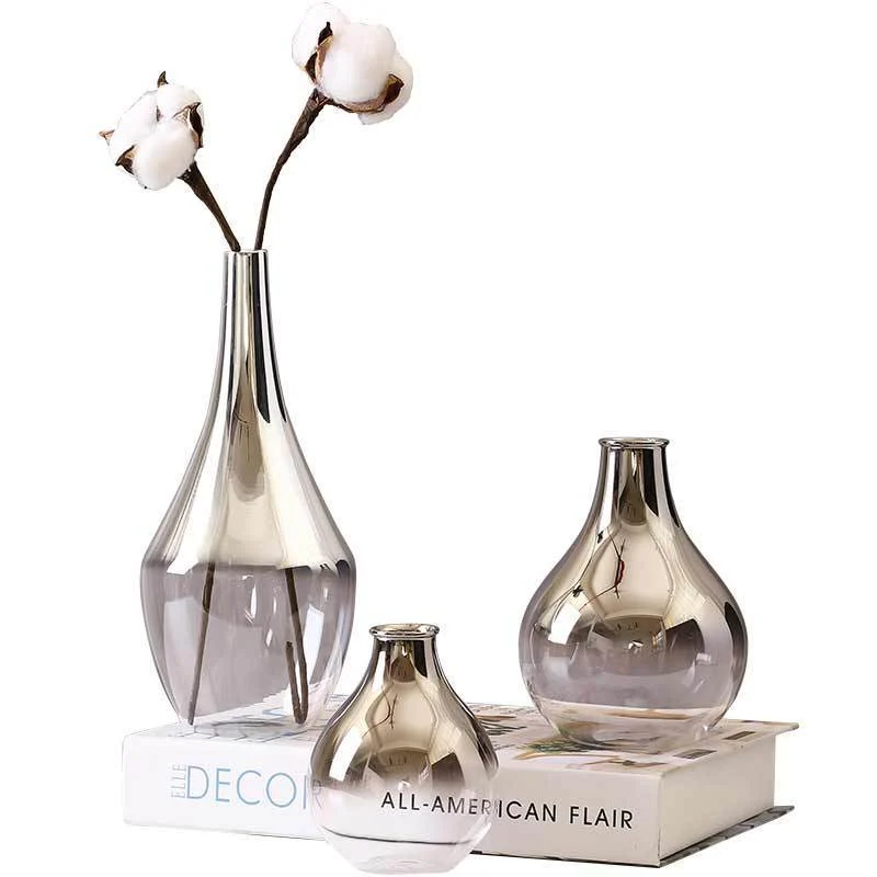 Nordic Glass Vase Silver Gradient Dried Nordic Flower Vase Decoration Home Decoration Plants Pots Furnishing Christmas 8f8c7914 410e 4f0c Bba6 Cef134f6d7aa