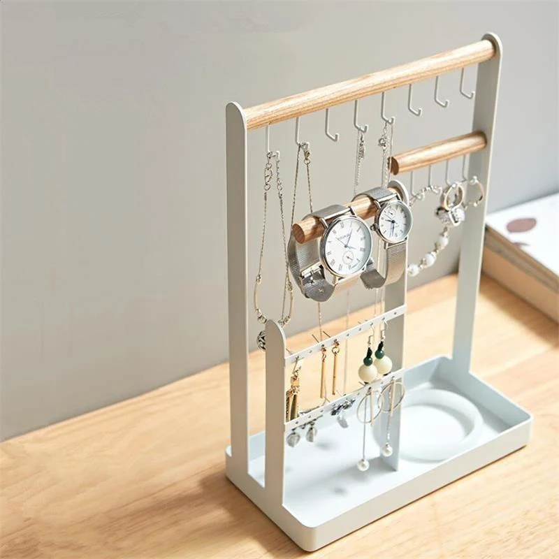 Nordic-Jewelry-Storage-Rack-Desktop-Bracelets-Shelf-Stud-Earrings-Ring-Organizer-Box-Multifunction-Watch-Necklace-Display Nordic Jewelry Storage Rack Desktop Bracelets Shelf Stud Earrings Ring Organizer Box Multifunction Watch Necklace Display