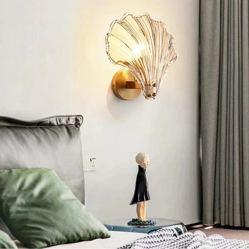 Nordic Led E14 Tv Background Wall Lamp For Aisle Corridor Bedroom Study Living Room Bedsides Shell Fc70fa24 10fa 41ca 9b23 09941aa2c983