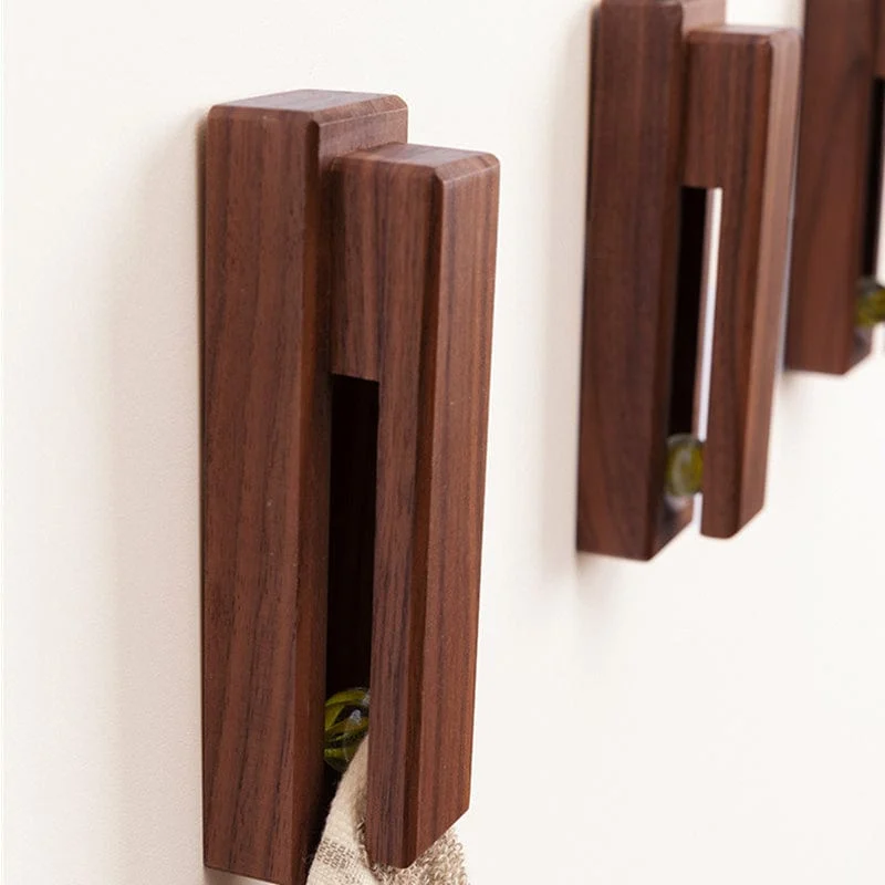 Nordic Walnut Beech Towel Hook Strong Viscose Wall Hanging Door Wooden Creativity Hook Free Punching Bathroom Bba9690b Fd1b 477d A5c2 Fc2f6eda5f7b