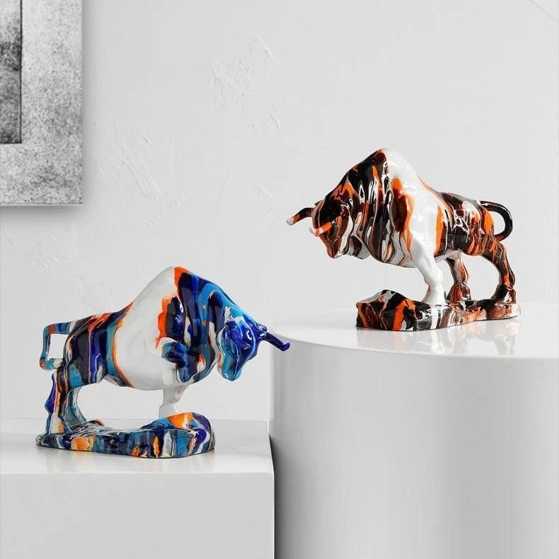NordicArtBullFigurine-Homeko3 Nordic Art Bull Figurine - Homeko