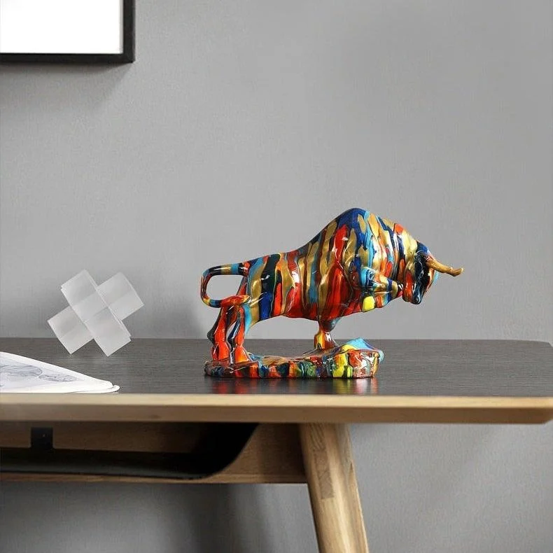 NordicArtBullFigurine-Homeko4 Nordic Art Bull Figurine - Homeko