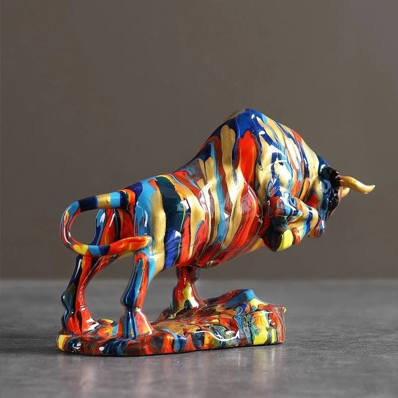NordicArtBullFigurine-Homeko7 Nordic Art Bull Figurine - Homeko