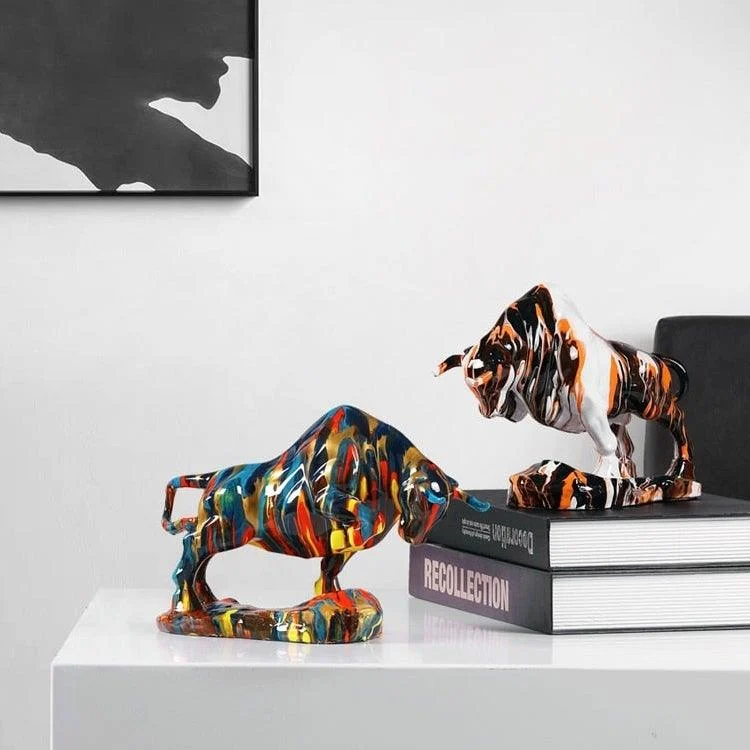 NordicArtBullFigurine-Homeko8 Nordic Art Bull Figurine - Homeko