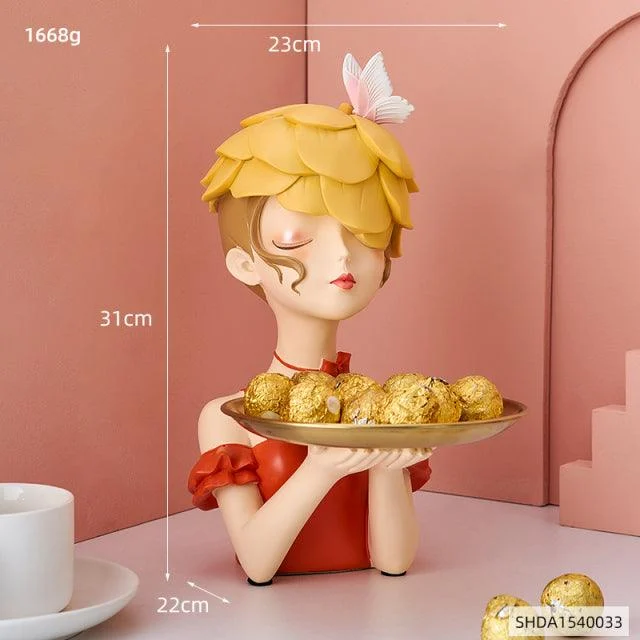Nordic Butterflies Girl Candy Tray - Homeko
