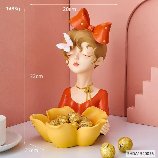 NordicButterfliesGirlCandyTray-Homeko9 Nordic Butterflies Girl Candy Tray - Homeko